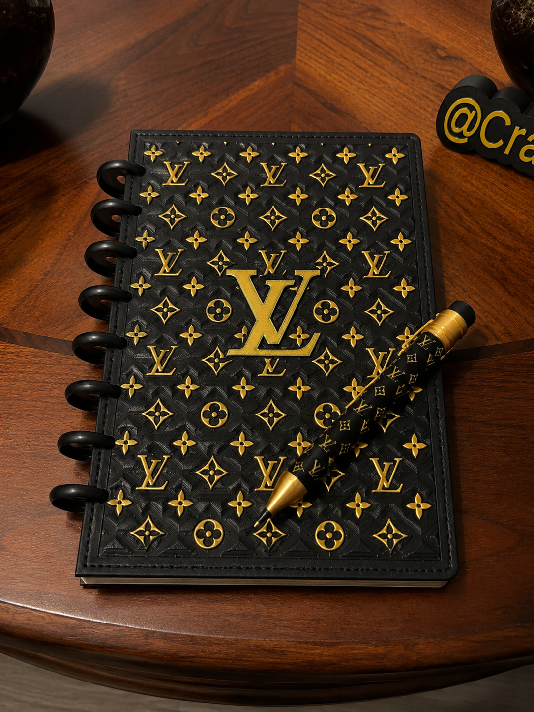 LV inspired notebook