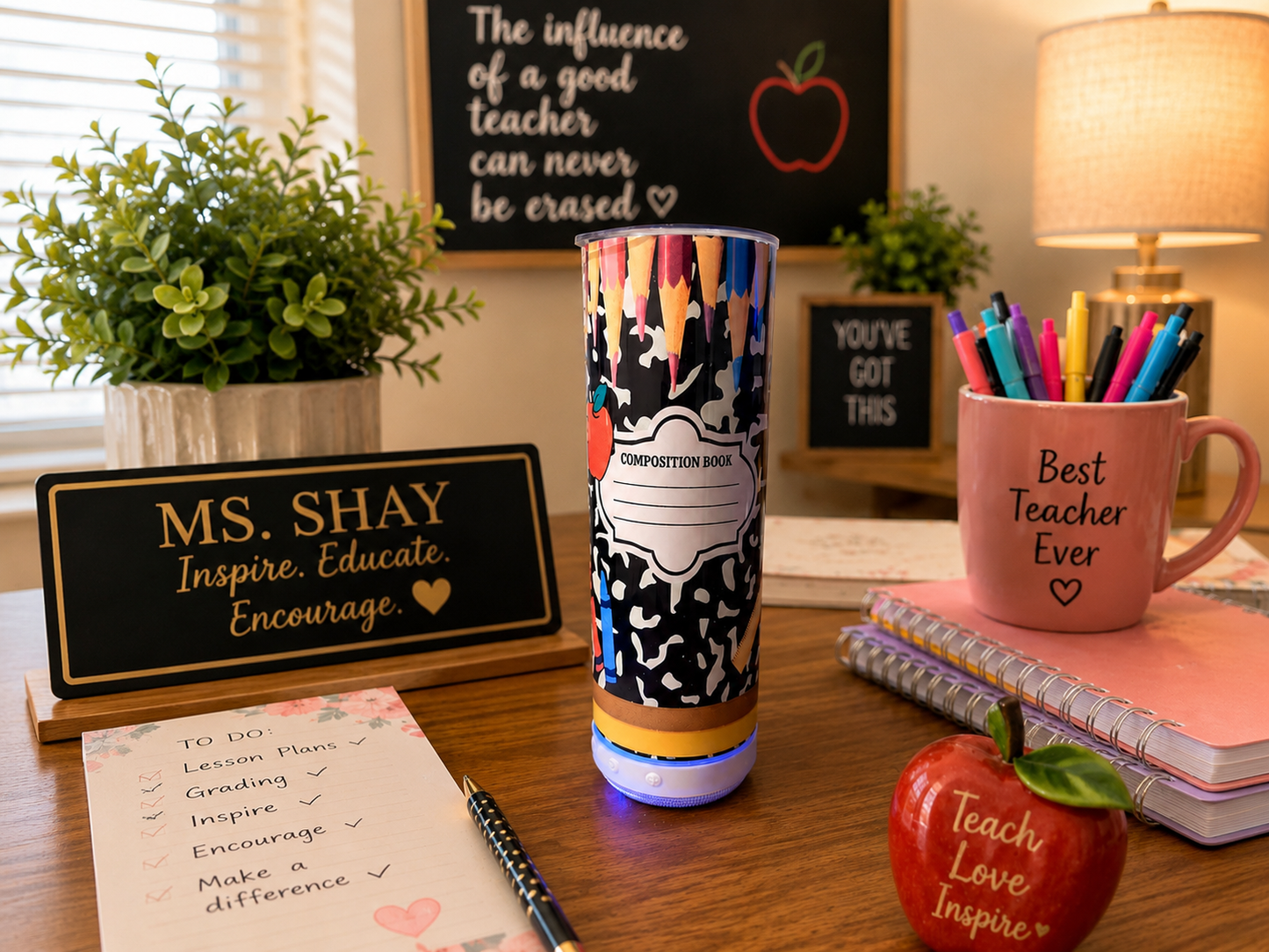 Back to School Speaker Tumbler