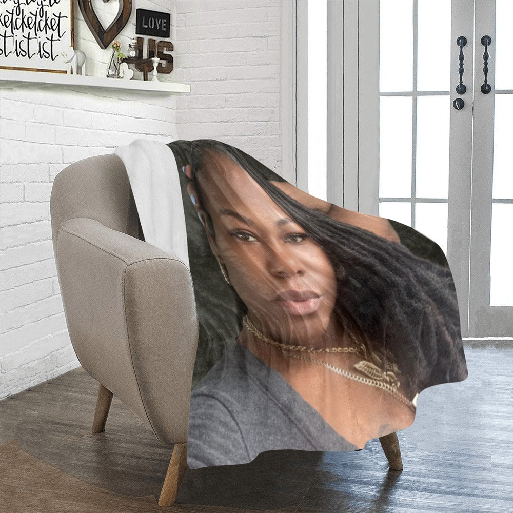 Custom Photo Blanket Ultra-Soft Micro Fleece Blanket 40"x50"